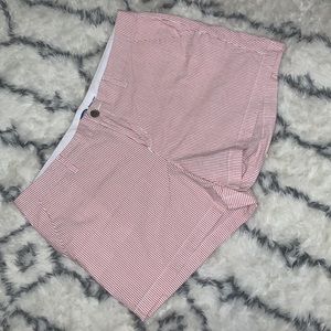 Old Navy Everyday Pink/White Striped Shorts, Size 14